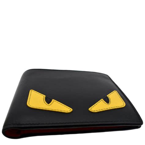 fendi dotcom leather zip around wallet|Fendi Monster Eyes Leather Zip.